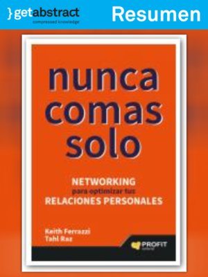 cover image of Nunca comas solo (resumen)